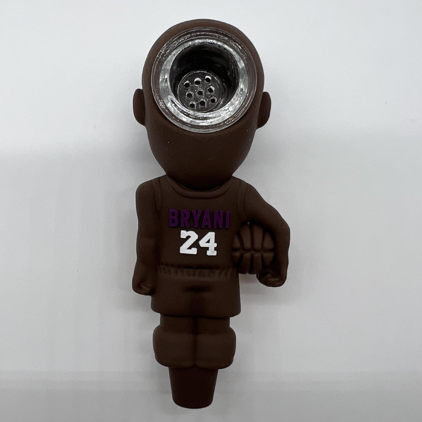 TY200 4.2 Inch Funny Sports Player Silicone Pipe Glass Bowl Collectable Variety Color