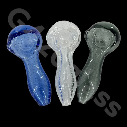 SP047   4 Inch Bubble Matrix Spoon Smoking Pipes  | Colors Vary