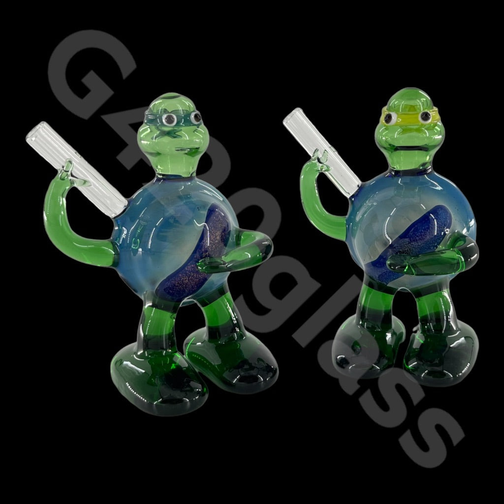 SP022   4 inch Ninja Turtle Glass Pipe | Spoon Hookah Pipe Tobacco