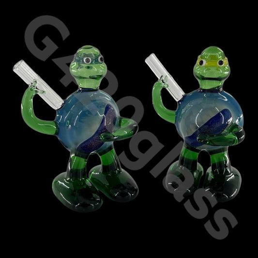 SP022   4 inch Ninja Turtle Glass Pipe | Spoon Hookah Pipe Tobacco