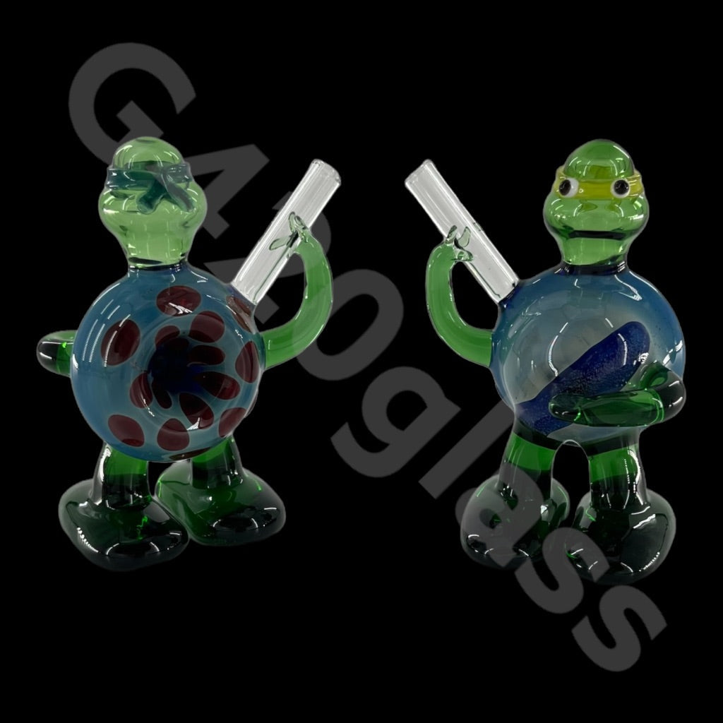 SP022   4 inch Ninja Turtle Glass Pipe | Spoon Hookah Pipe Tobacco