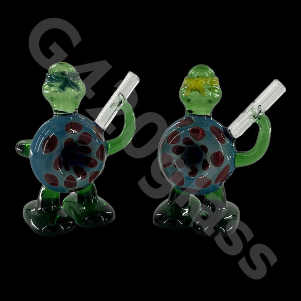 SP022   4 inch Ninja Turtle Glass Pipe | Spoon Hookah Pipe Tobacco