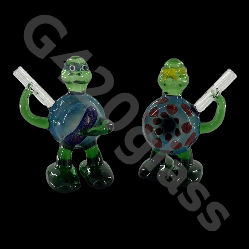 SP022   4 inch Ninja Turtle Glass Pipe | Spoon Hookah Pipe Tobacco