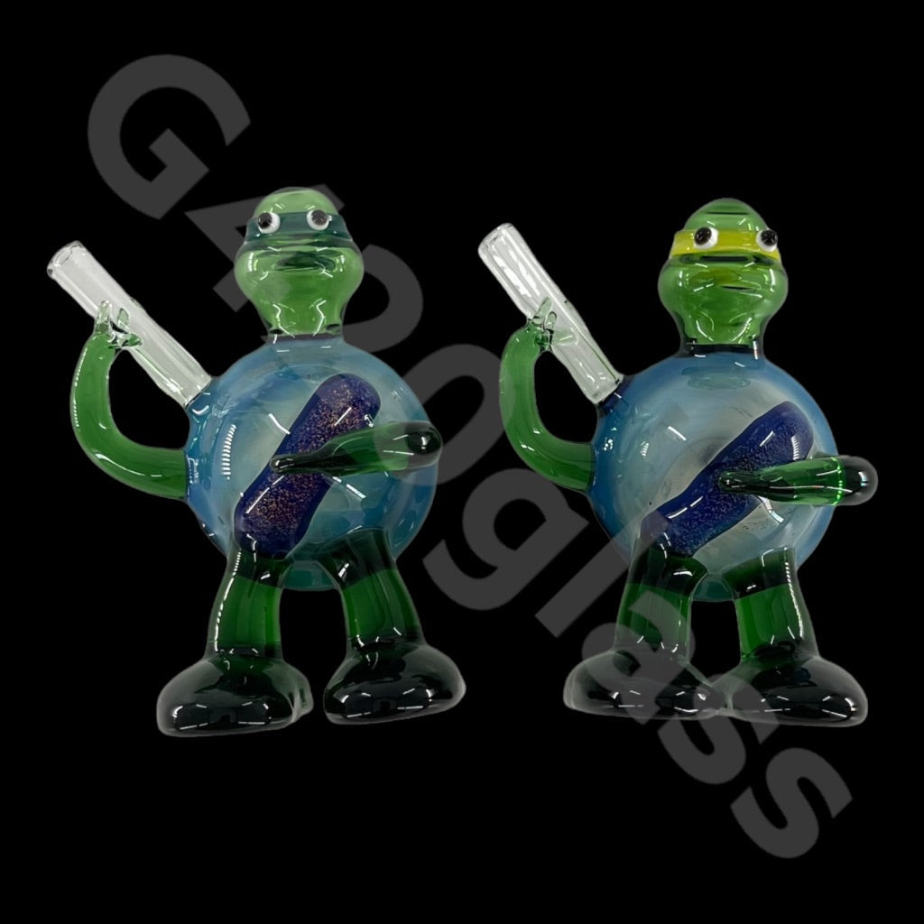 SP022   4 inch Ninja Turtle Glass Pipe | Spoon Hookah Pipe Tobacco