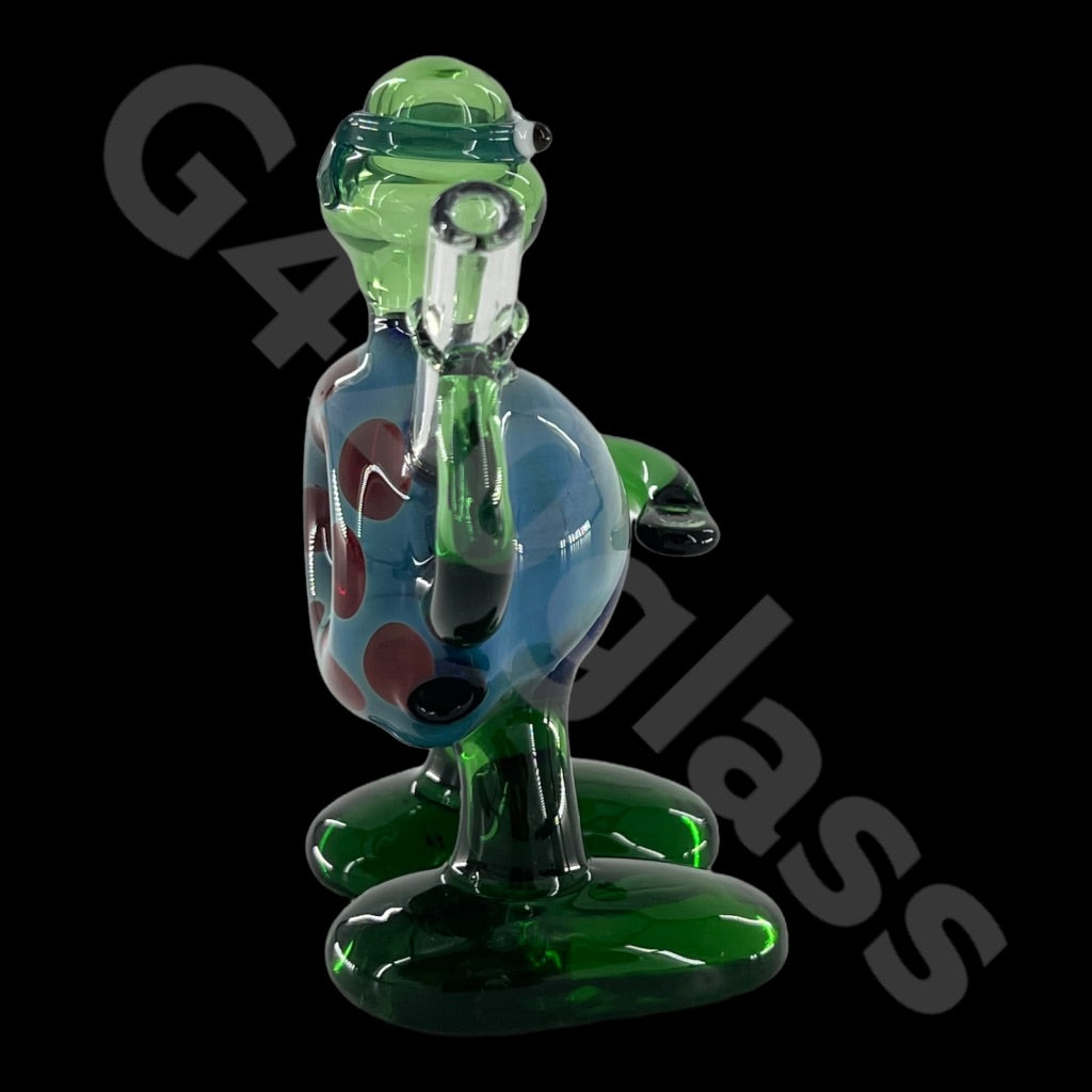 SP022   4 inch Ninja Turtle Glass Pipe | Spoon Hookah Pipe Tobacco