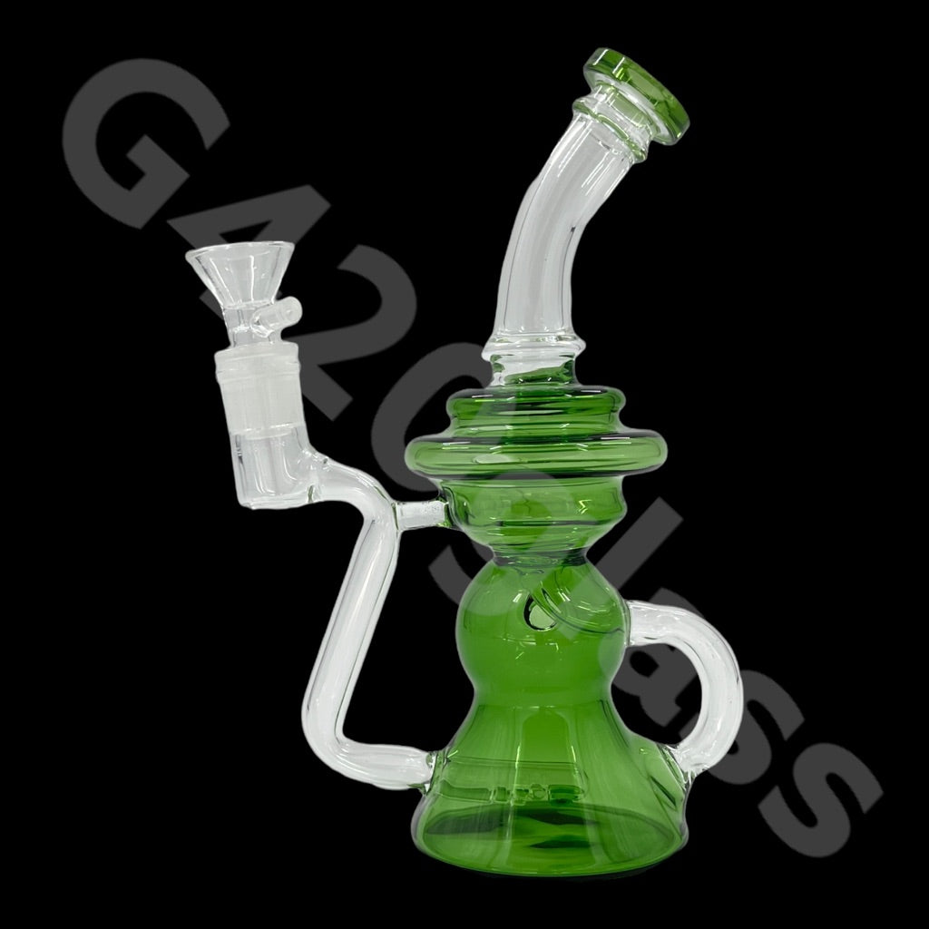 S6   8 Inch Recycler Rig Ice Bong | Water Pipe | USA