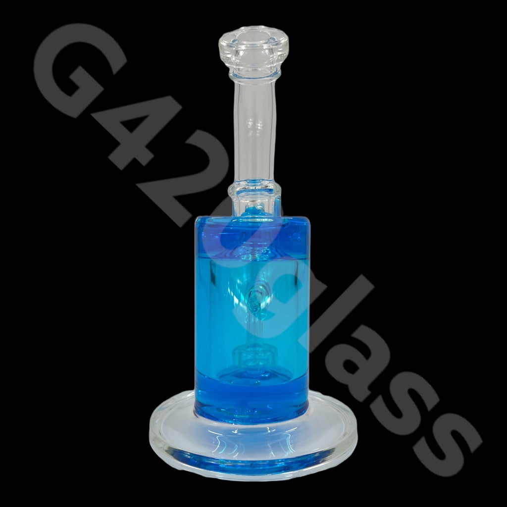 S33   G420glass 10" Glycerin Water Pipe w/ Bubble Bowl  | Colors Vary