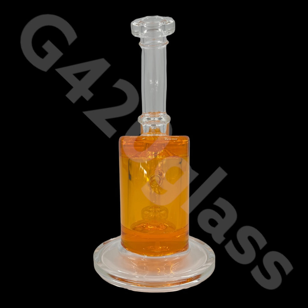 S33   G420glass 10" Glycerin Water Pipe w/ Bubble Bowl  | Colors Vary