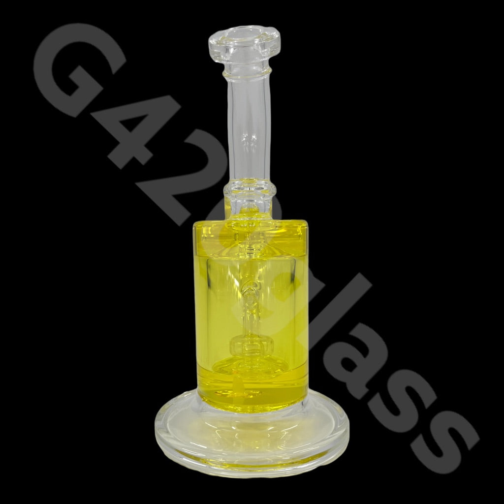 S33   G420glass 10" Glycerin Water Pipe w/ Bubble Bowl  | Colors Vary