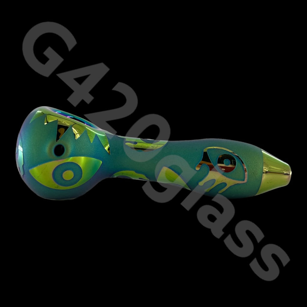 J06   5 Inch Geo Neo Spoon Pipe | Asst Colors & Designs