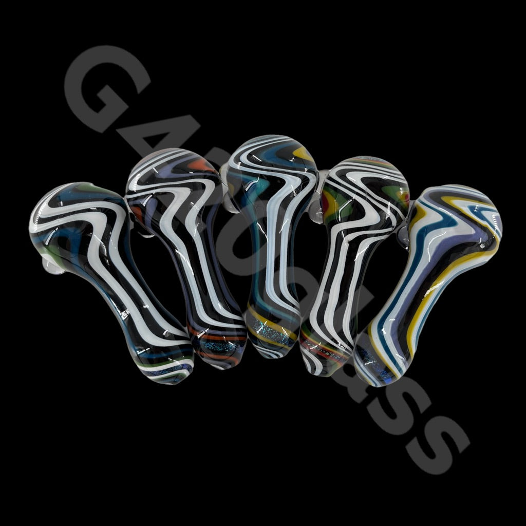 SP025   G420glass 4 Inch Cosmic Journey Dichroic Hand Pipe  | Color Varies