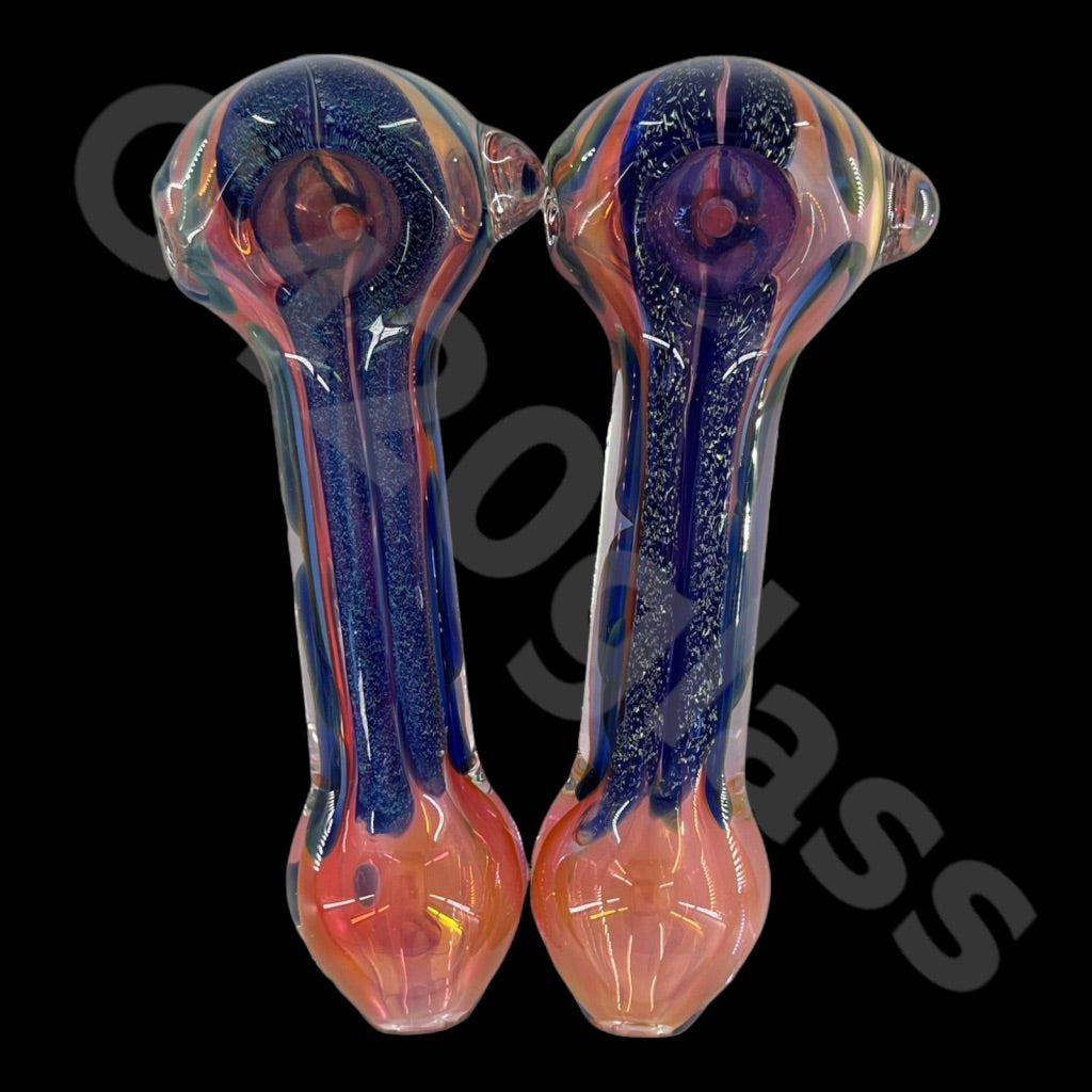 SP015   4 Inch Dichroic Hand Pipes | Gorgeous Pattern | USA stock