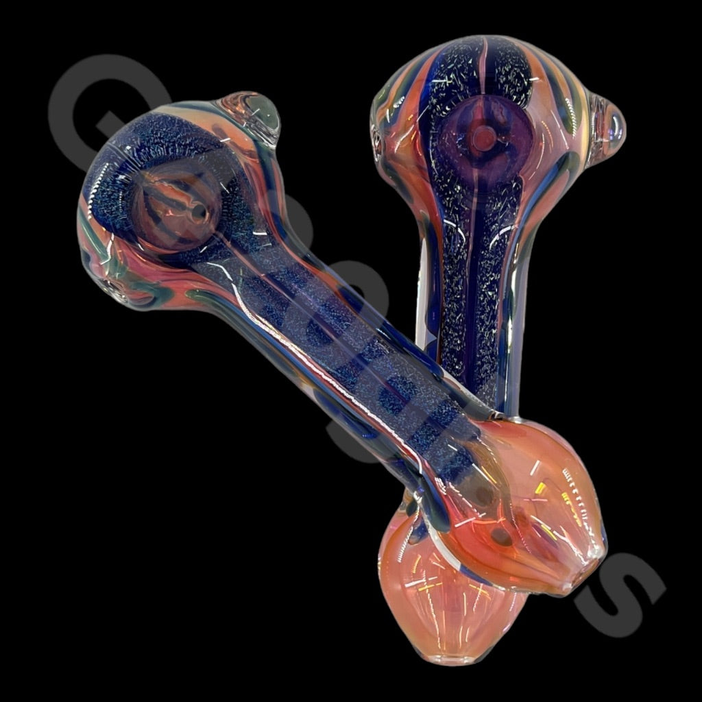 SP015   4 Inch Dichroic Hand Pipes | Gorgeous Pattern | USA stock