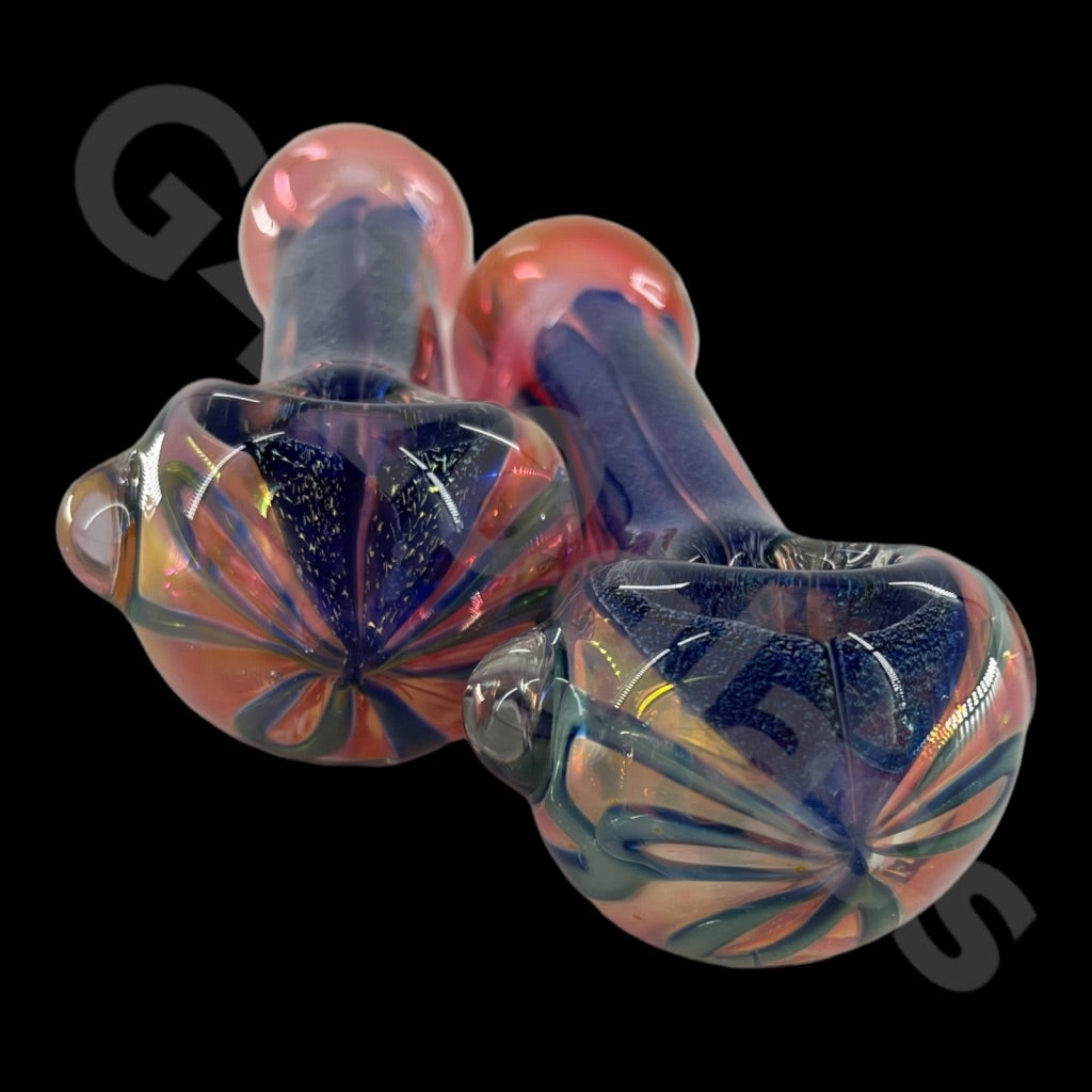 SP015   4 Inch Dichroic Hand Pipes | Gorgeous Pattern | USA stock