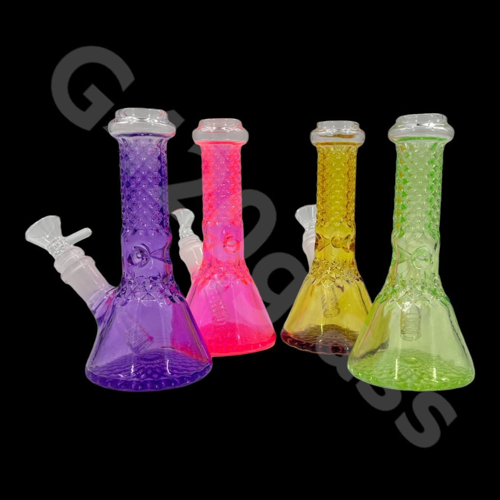 S16   7 Inch Electric Neon Beaker Bong | Water Bong Pipes