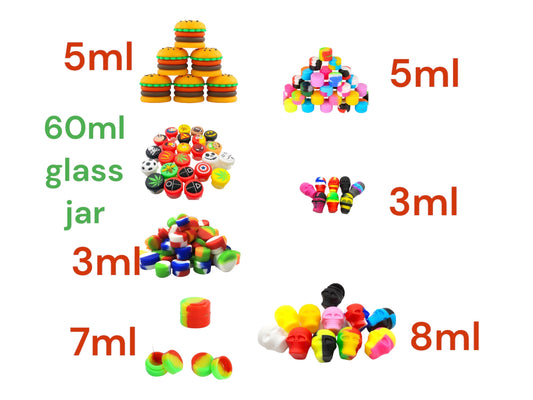 silicone oil containers